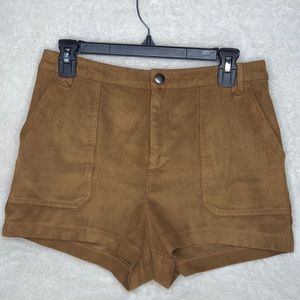 🚨Firm🚨 Abercrombie and fitch boho chic brown faux suede shorts 8